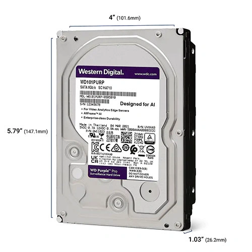 Western Digital Purple Pro 8TB 7200 RPM Surveillance Hard Drive